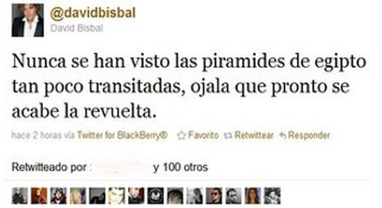 Bisbal errores en twitter