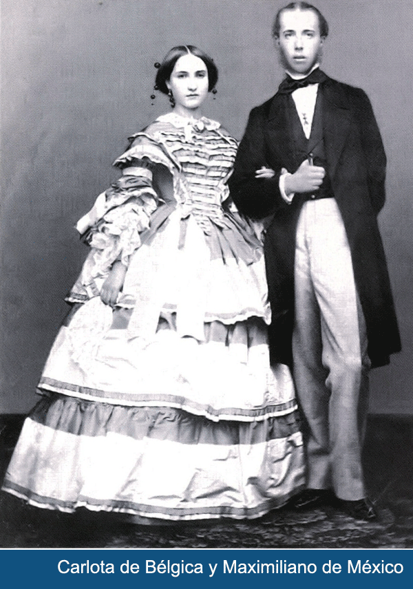 Carlota de Bélgica y Maximiliano de México