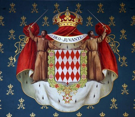 escudo de armas del principado de Mónaco