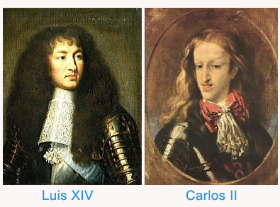 Carlos II y Luis XIV