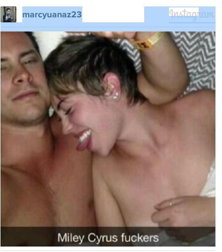 Miley Cirus AfterSex Selfie