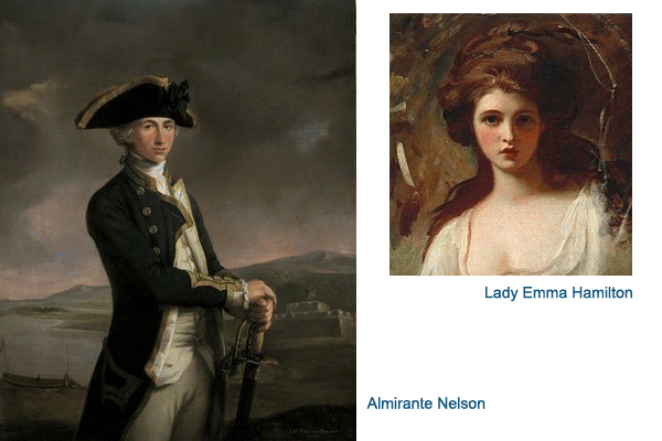 Grandes Amantes de la Historia. Almirante Nelson y Lady Enma Hamilton