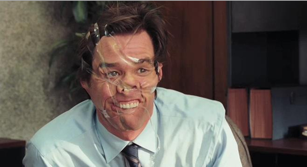 Yes Man. Jim Carrey Sellotape