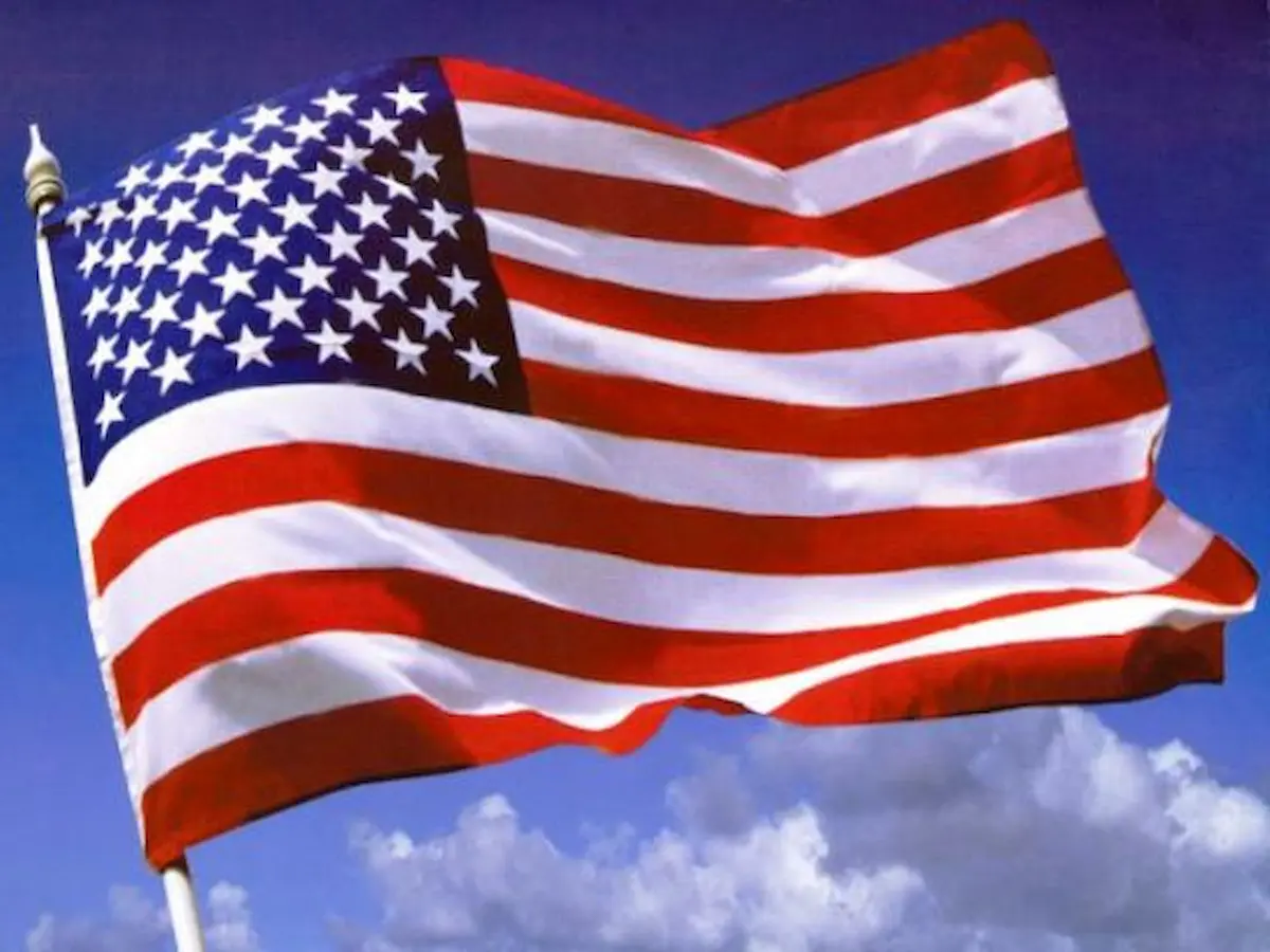 Bandera Estados Unidos, con todos los Estados de la Unión.