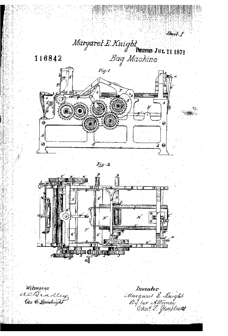 patente de la máquina fabricante de bolsas de papel