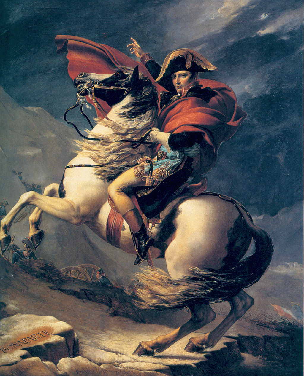 Napoleón cruzando los Alpes. Segunda Versión