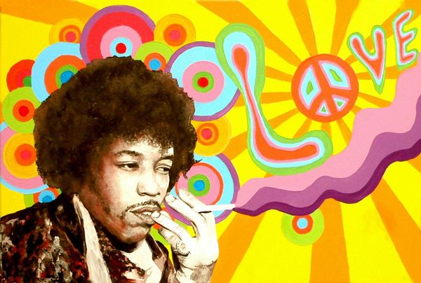 Jimi Hendrix hippie