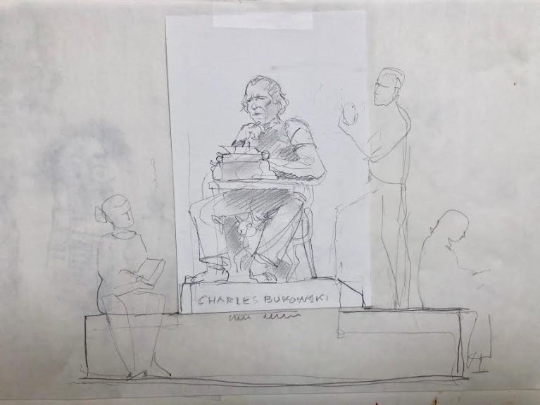 Charles Bukowski tendrá su monumento en California