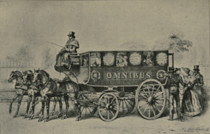 El omnibus, los primeros autobuses de la historia.