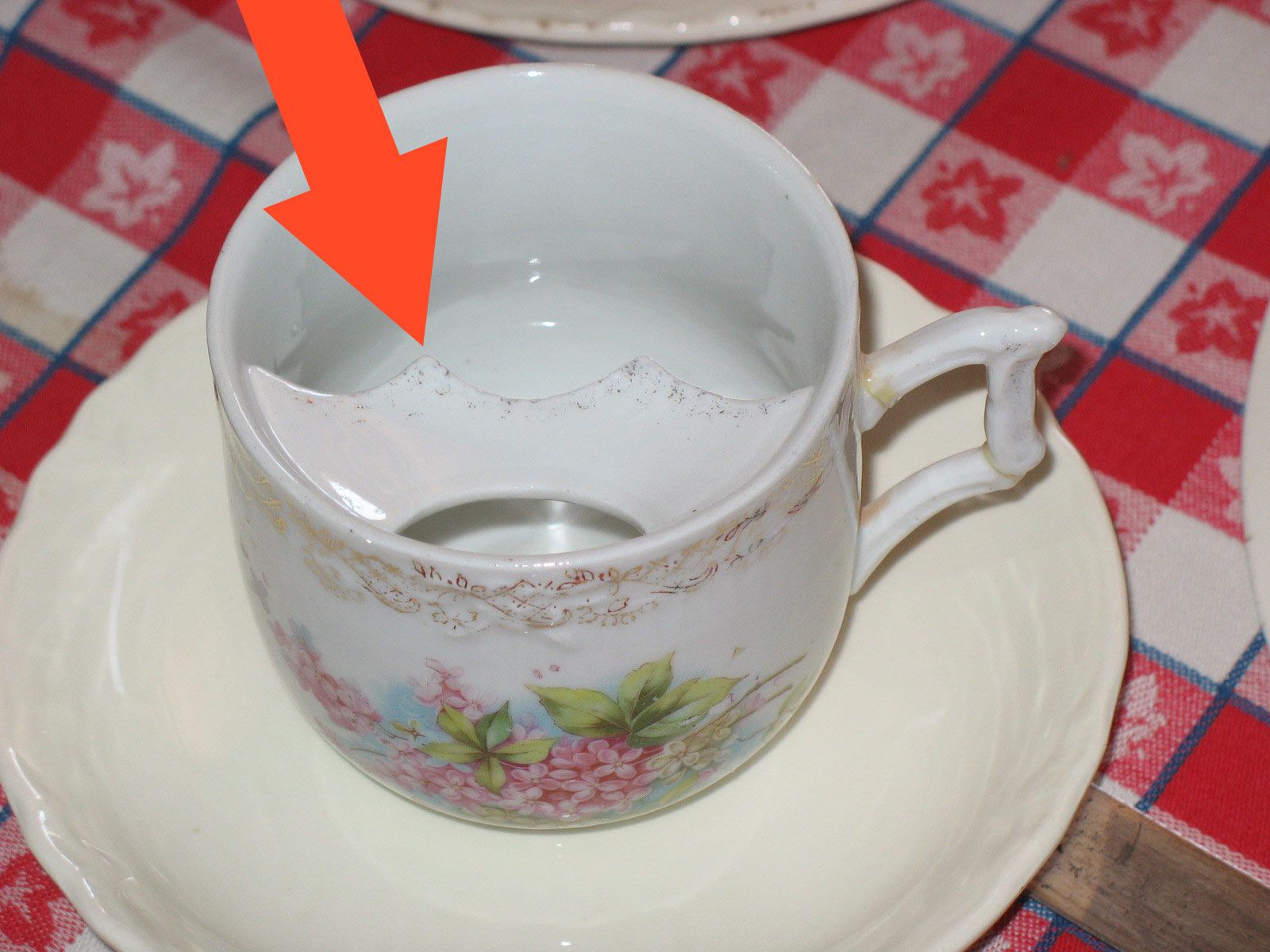 taza de té victoriana