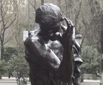 El pensador de Rodin, en Madrid. 2009