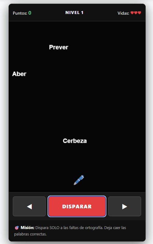 Juego Invasores Ortográficos