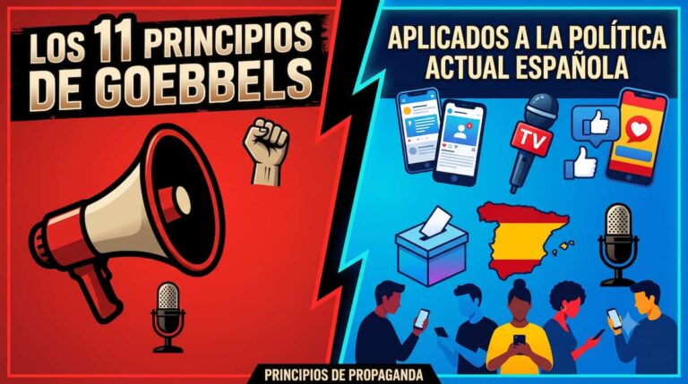 Los 11 principios de Goebbles aplicados a la politica española actual