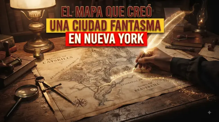 El mapa que creó una ciudad fantasma en Nueva York
